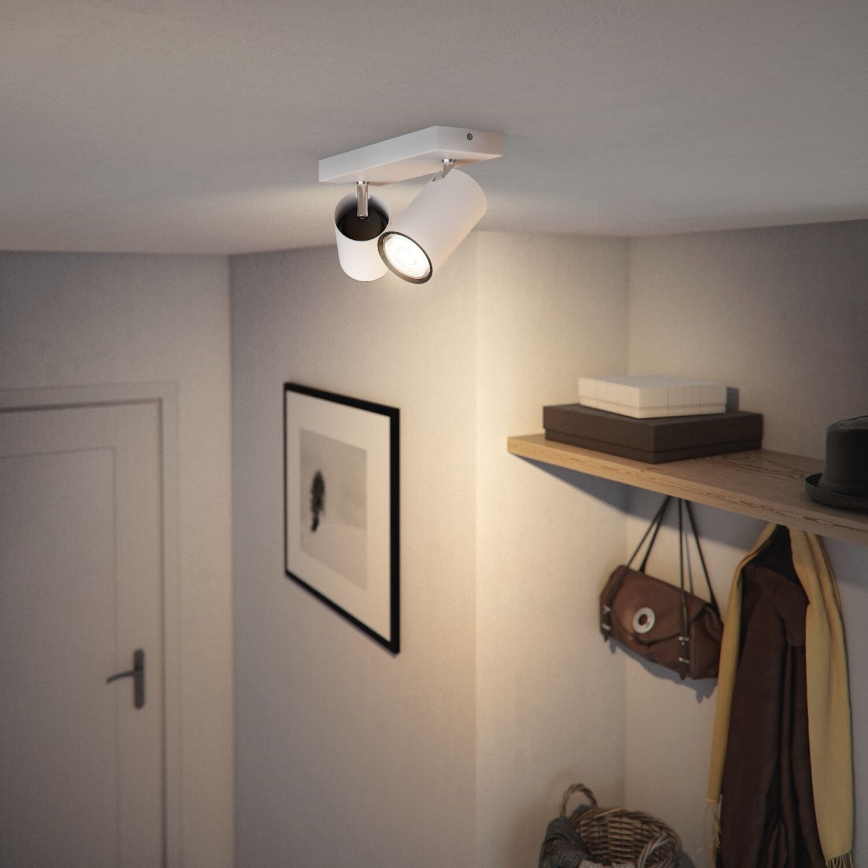 Philips - Oświetlenie punktowe KOSIPO 2xGU10/5,5W/230V biały