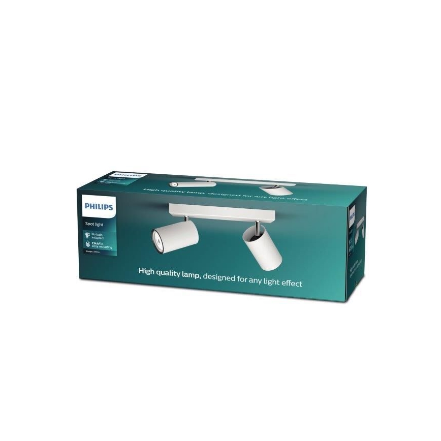 Philips - Oświetlenie punktowe KOSIPO 2xGU10/5,5W/230V biały