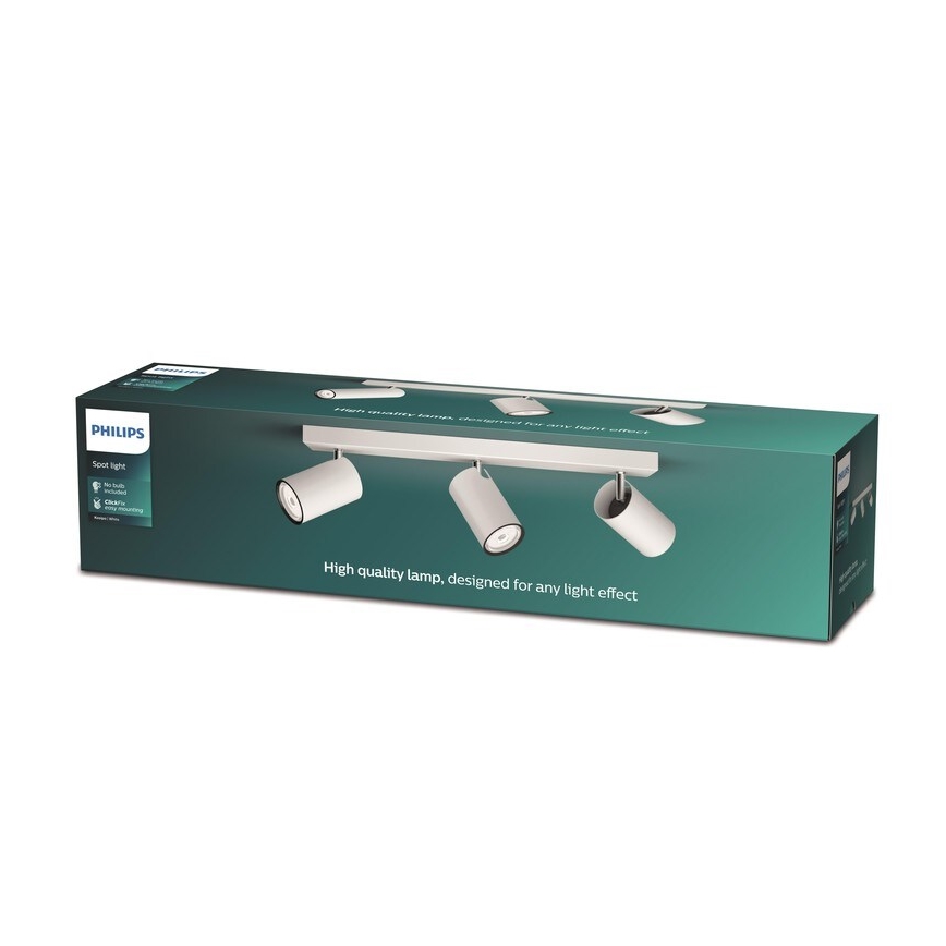 Philips - Oświetlenie punktowe KOSIPO 3xGU10/5,5W/230V biały