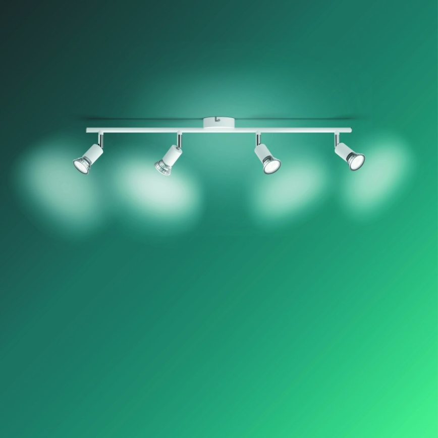 Philips - Oświetlenie punktowe 4xGU10/50W/230V białe