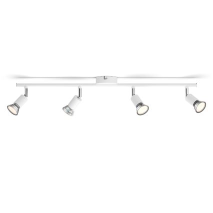 Philips - Oświetlenie punktowe 4xGU10/50W/230V białe