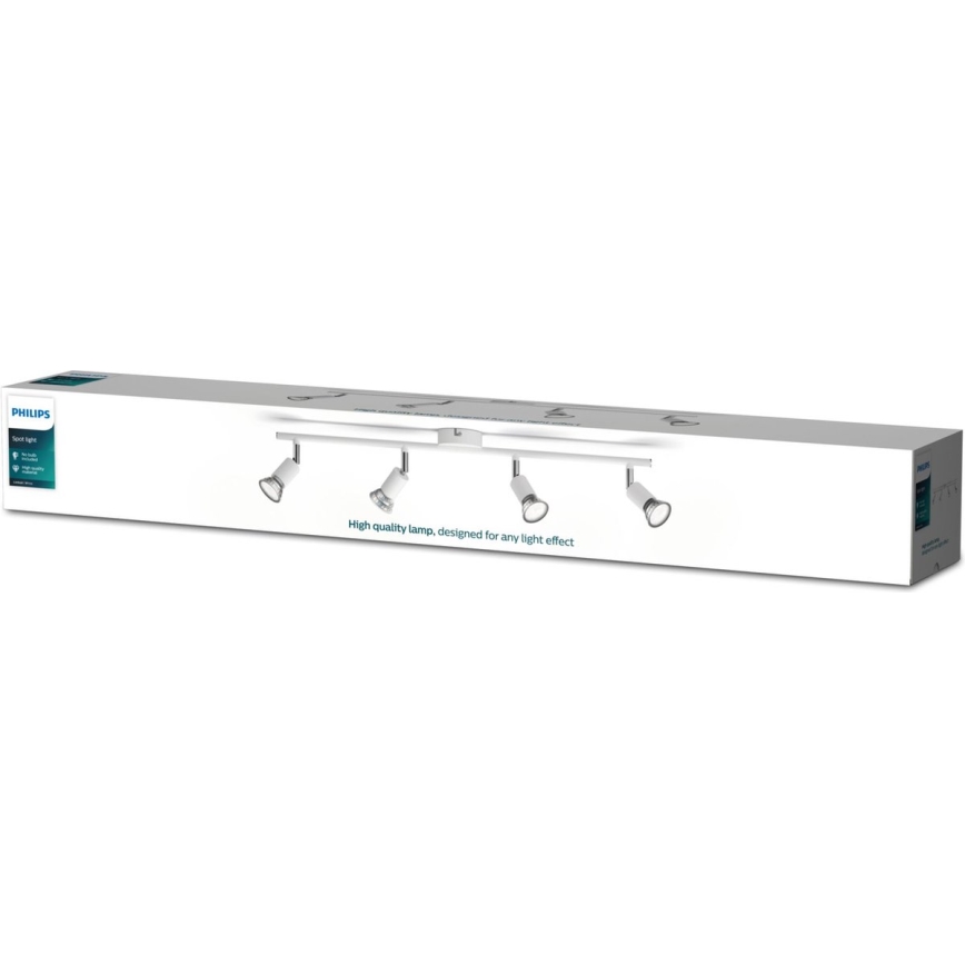 Philips - Oświetlenie punktowe 4xGU10/50W/230V białe