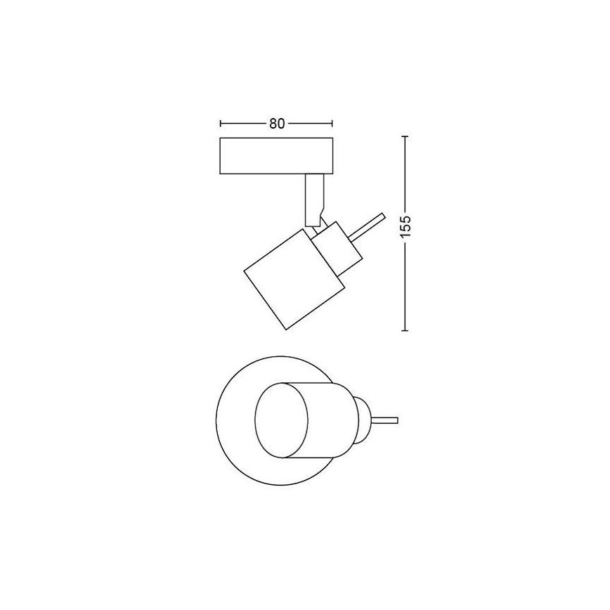 Philips - Oświetlenie punktowe 1xGU10/35W/230V białe