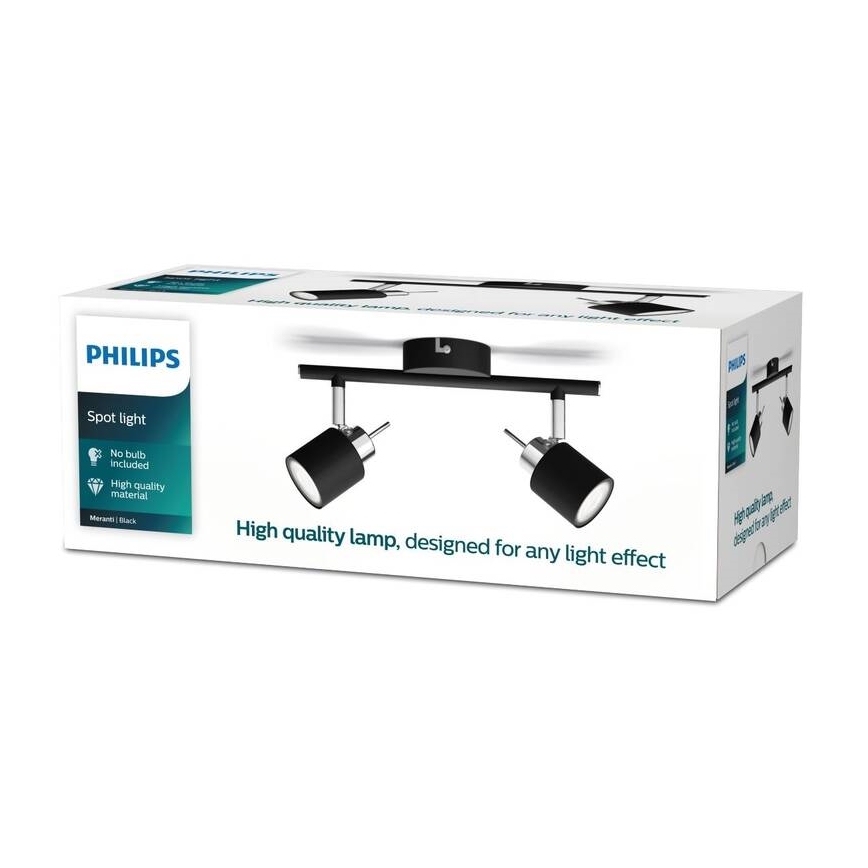 Philips - Oświetlenie punktowe 2xGU10/35W/230V czarne
