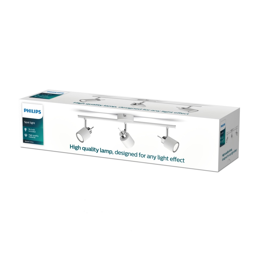 Philips - Oświetlenie punktowe 3xGU10/35W/230V białe