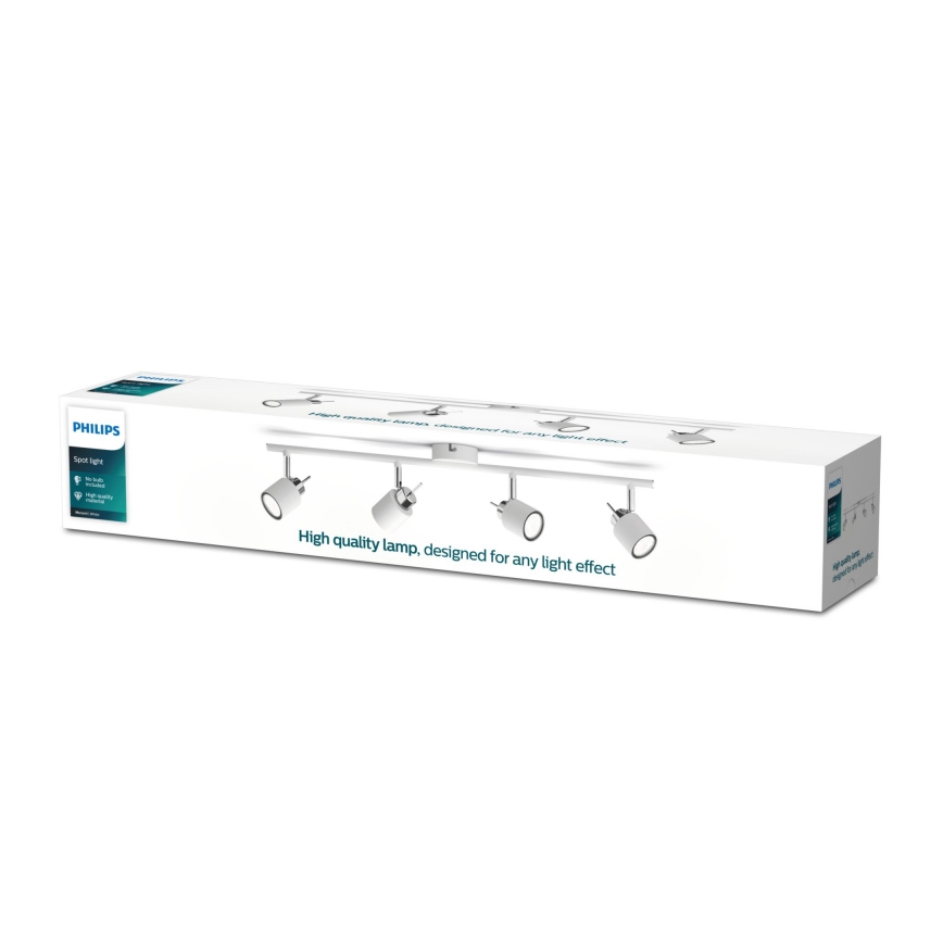 Philips - Oświetlenie punktowe 4xGU10/35W/230V białe