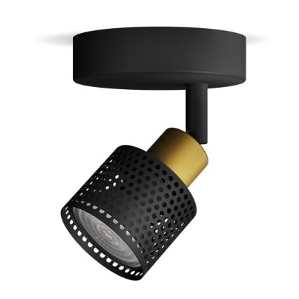 Philips - Oświetlenie punktowe NIALL 1xGU10/5W/230V czarne/mosiądz