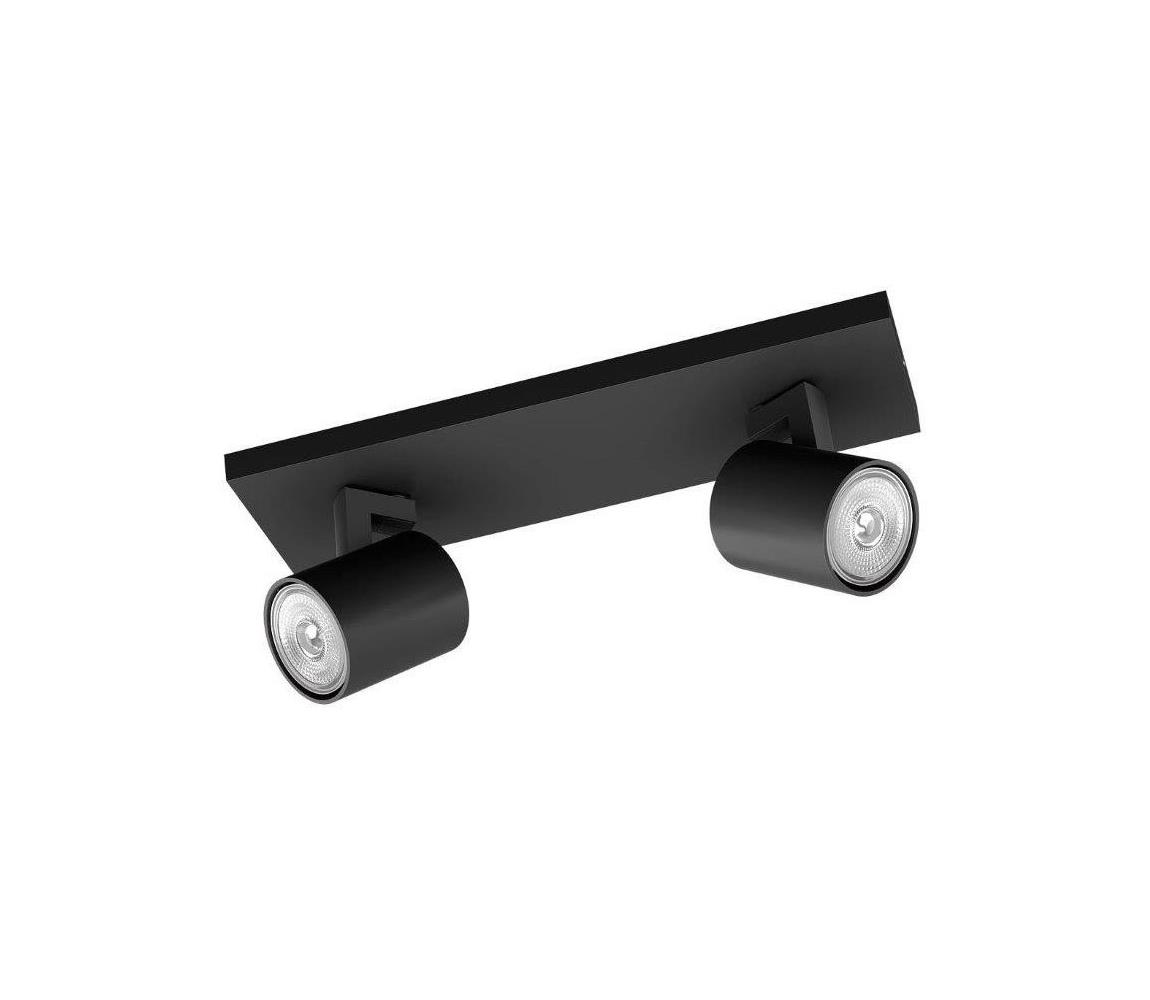 Philips - Oświetlenie punktowe RUNNER 2xGU10/20W/230V czarny