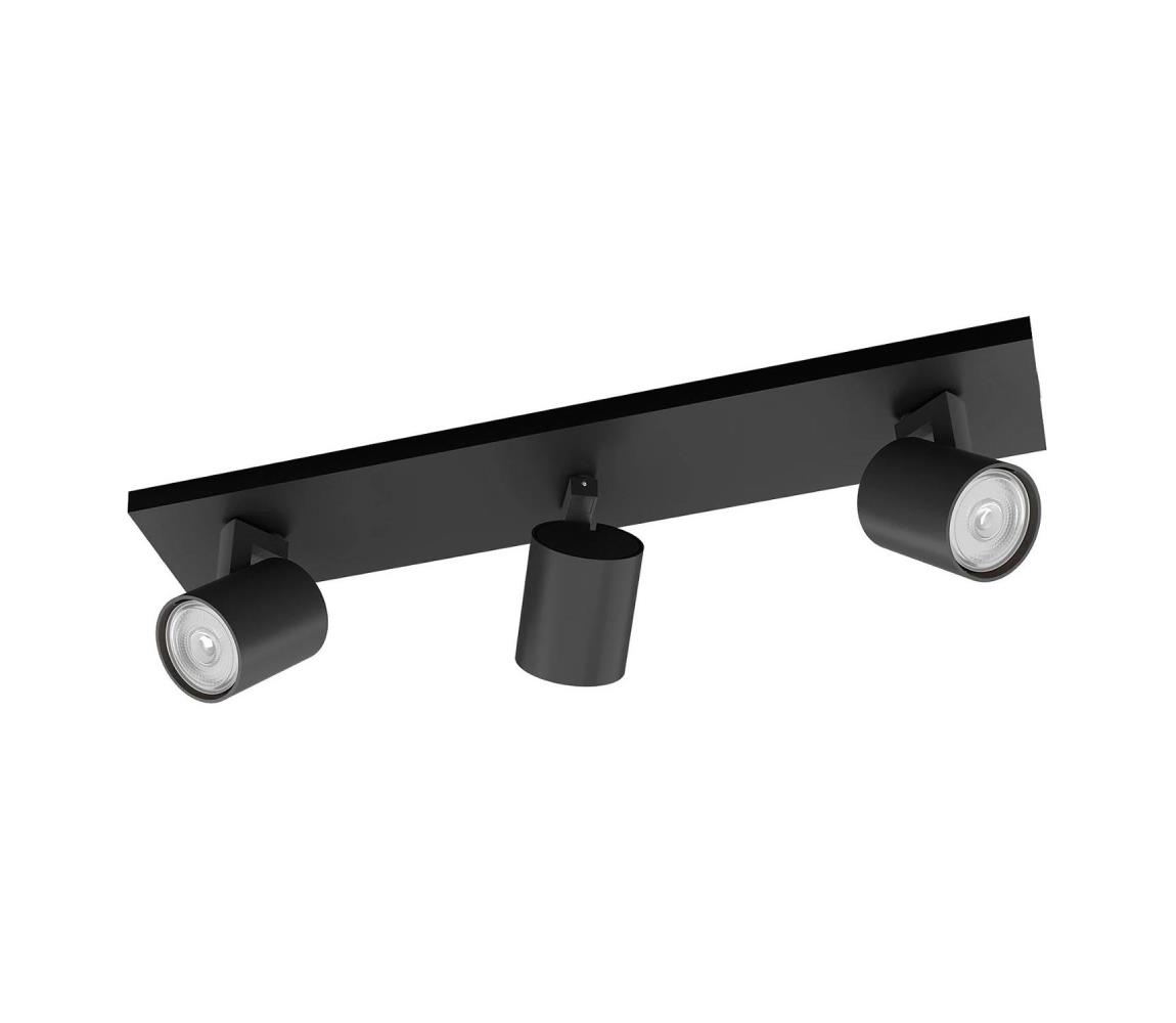 Philips - Oświetlenie punktowe RUNNER 3xGU10/20W/230V czarny