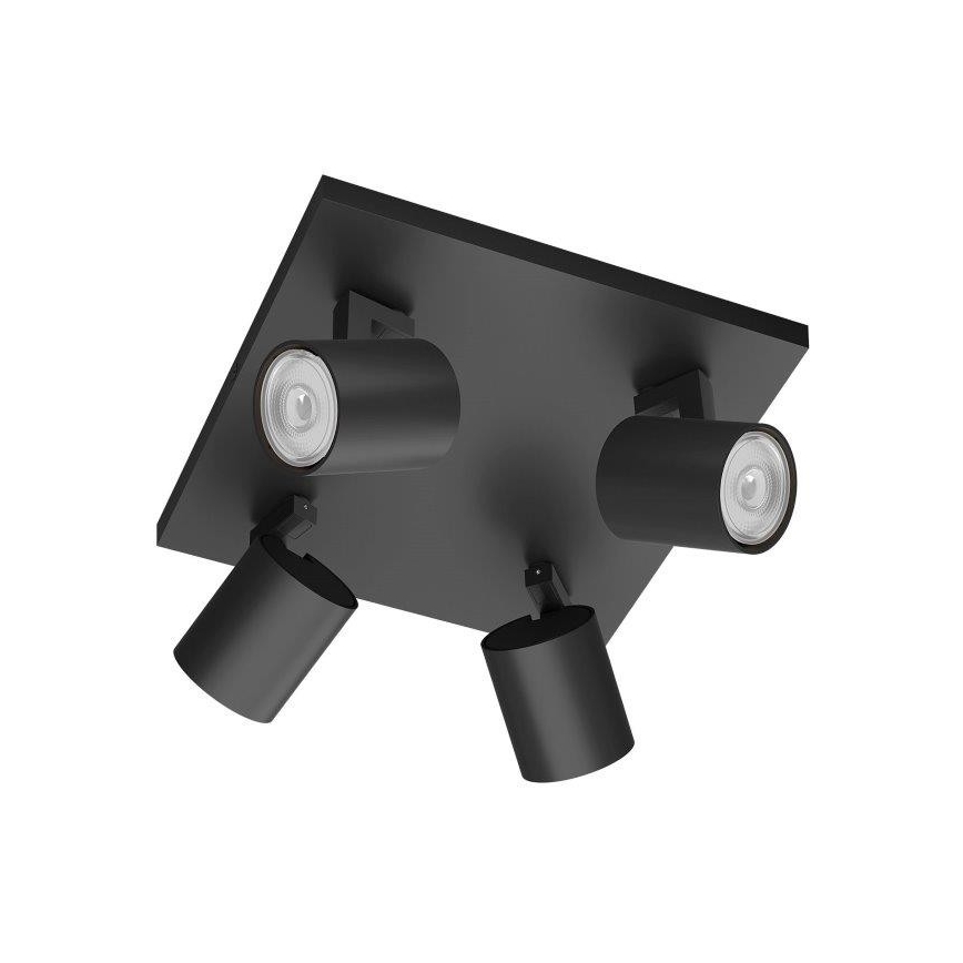 Philips - Oświetlenie punktowe 4xGU10/20W/230V czarne