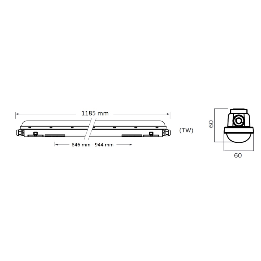 Philips Pila - Techniczna oprawa świetlówkowa LED/40W/230V 120 cm IP65