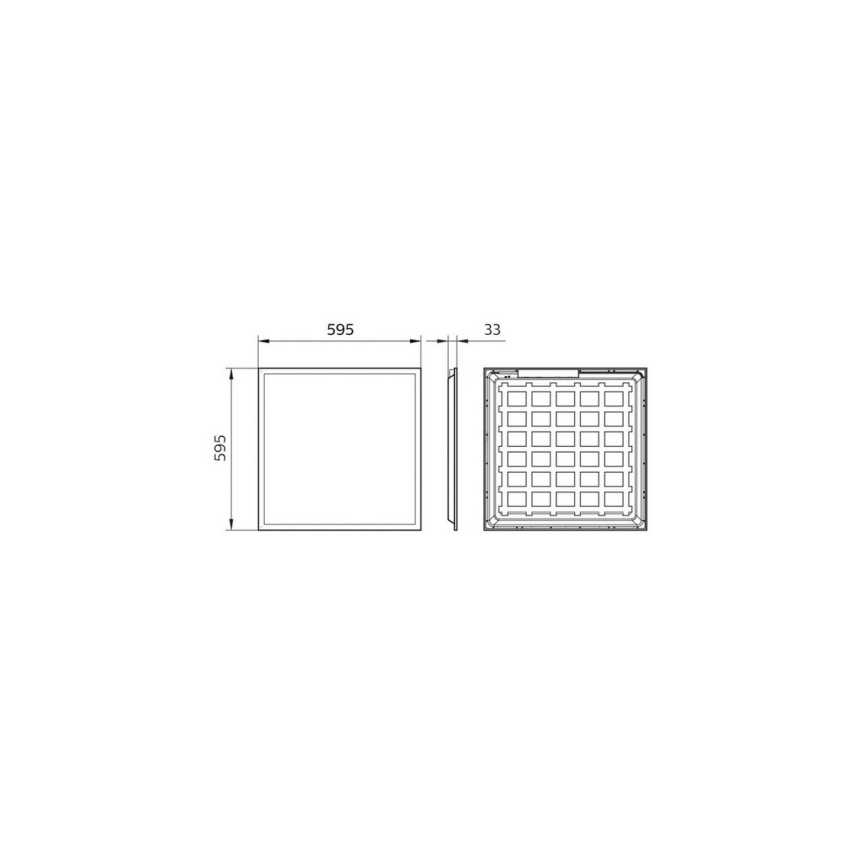 Philips Pila - wpuszczany panel sufitowy LED/40W/230V 60x60 cm UGR22