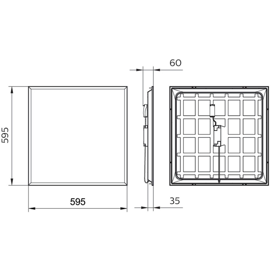 Philips - Panel LED sufitowy PROJECTLINE LED/36W/230V 59,5x59,5 cm