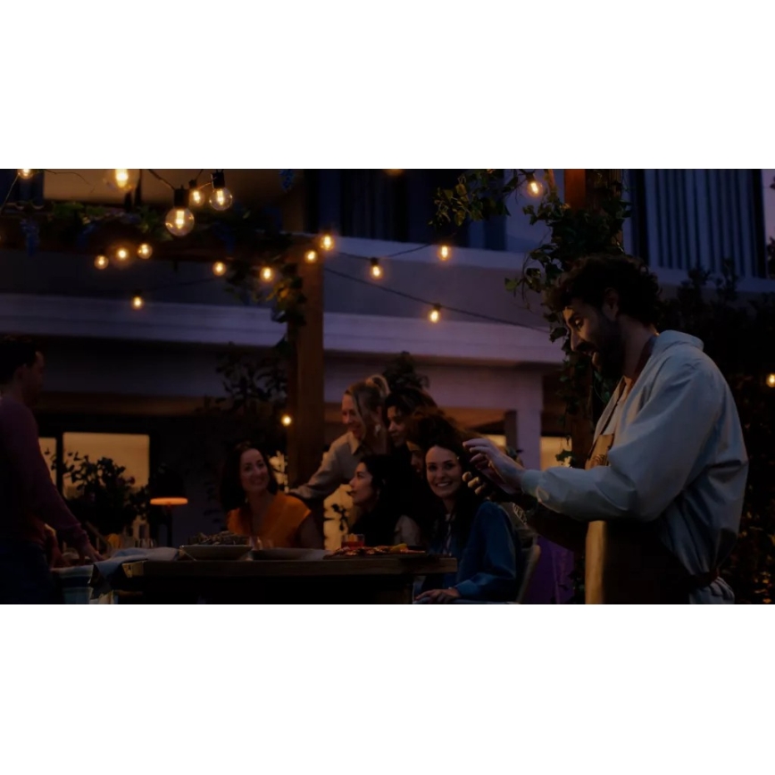 Philips - Zewnętrzny łańcuch świetlny LED RGBW Hue FESTAVIA, przedłużalny i ściemnialny, 30xLED, 21 m, IP65