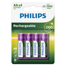 Philips R6B4A210/10 - 4 szt. Bateria ładowalna AA MULTILIFE NiMH/1,2V/2100 mAh