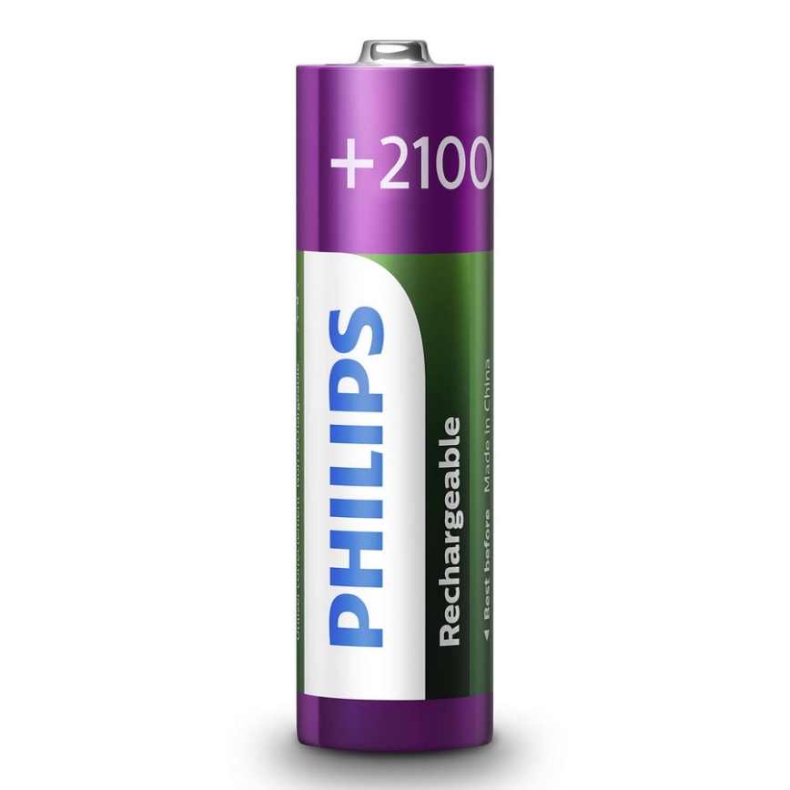 Philips R6B4A210/10 - 4 szt. Bateria ładowalna AA MULTILIFE NiMH/1,2V/2100 mAh
