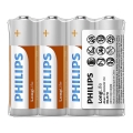 Philips R6L4F/10 - 4 szt. Bateria cynkowo-chlorowa AA LONGLIFE 1,5V 900mAh