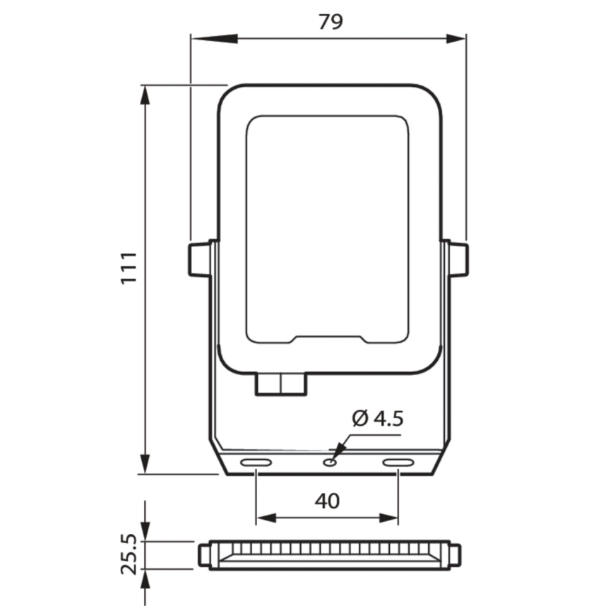 Philips - Reflektor LED LED/10W/230V 3000K IP65