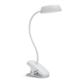 Philips - Regulowana lampa LED z klipsem DONUTCLIP LED/3W/5V 1200 mAh CRI 90 biała