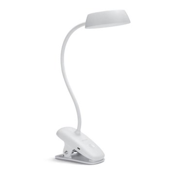 Philips - Regulowana lampa LED z klipsem DONUTCLIP LED/3W/5V 1200 mAh CRI 90 biała