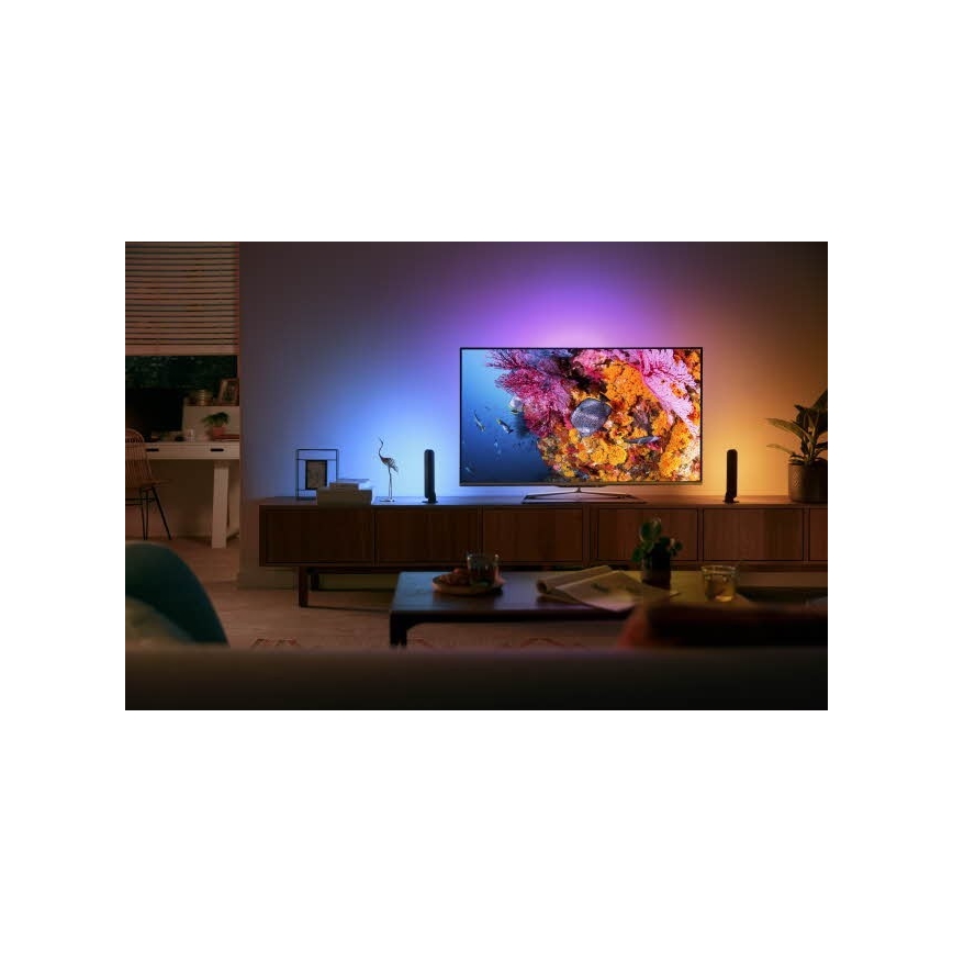 Philips 78203/30/E7 - LED RGB Ściemnialna lampa stołowa HUE WHITE AND COLOR AMBIANCE LED/6W/230V