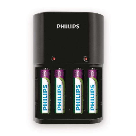 Philips SCB1450NB/12 - Ładowarka baterii MULTILIFE 4xAAA 800 mAh 230V