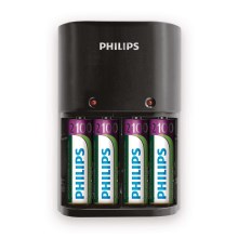 Philips SCB1490NB/12 - Ładowarka baterii MULTILIFE 4xAA 2100 mAh 230V