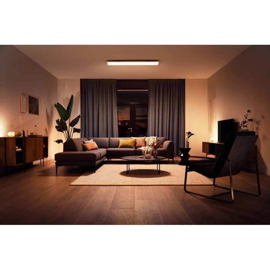 Philips - ściemnialna oprawa sufitowa Hue AURELLE LED/39W/230V 2200-6500K 120x30 cm biała