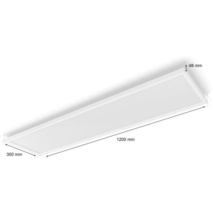 Philips - ściemnialna oprawa sufitowa Hue AURELLE LED/39W/230V 2200-6500K 120x30 cm biała