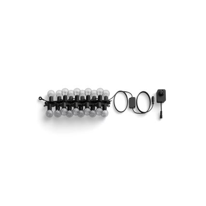 Philips - ściemnialna girlanda ogrodowa LED RGBW Hue FESTAVIA, 20 diod LED, 14 m, IP65