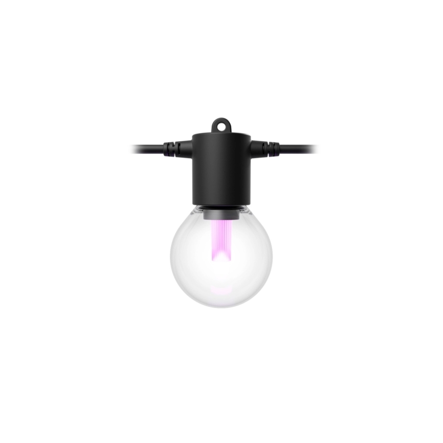 Philips - ściemnialna girlanda ogrodowa LED RGBW Hue FESTAVIA, 20 diod LED, 14 m, IP65