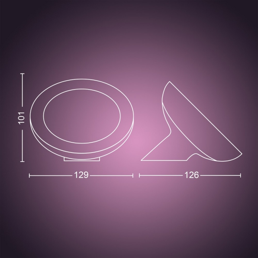 Philips - ściemnialna lampa stołowa RGB LED Hue BLOOM LED/7,1W/230V