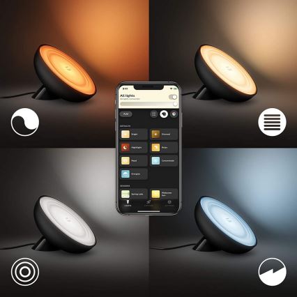 Philips - ściemnialna lampa stołowa RGB LED Hue BLOOM LED/7,1W/230V