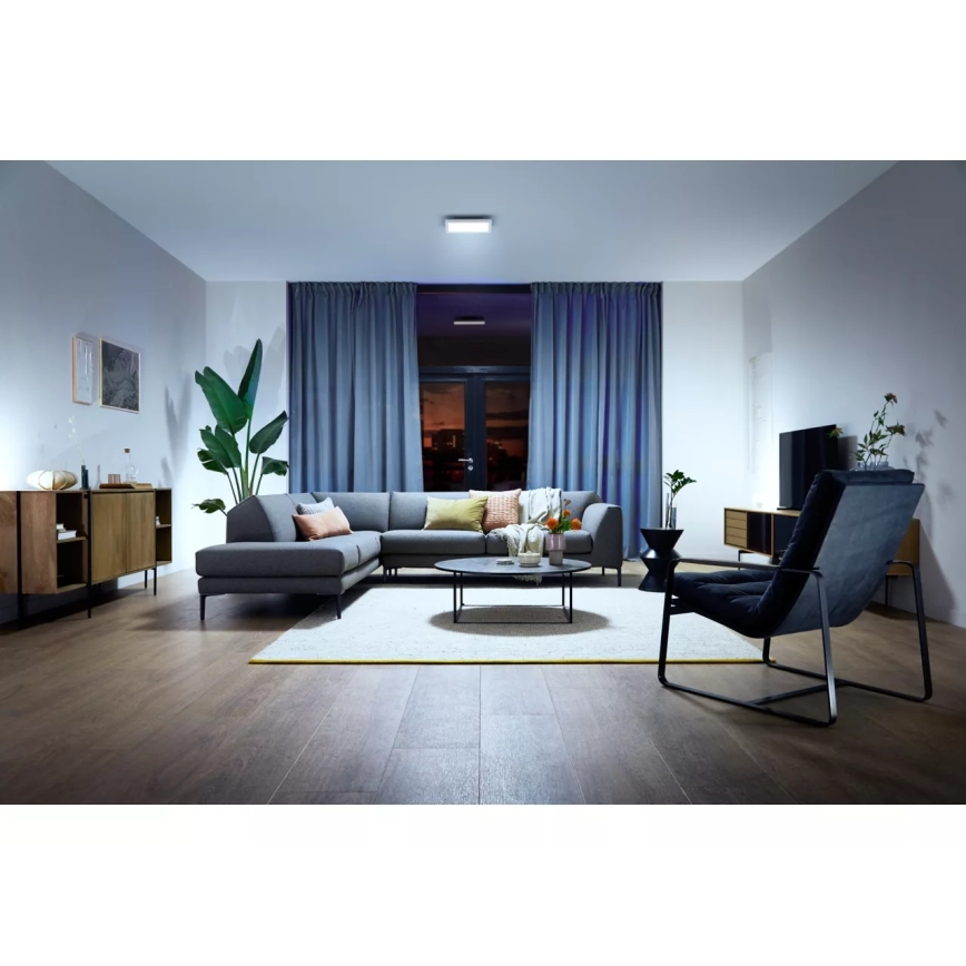 Philips - Ściemnialna lampa sufitowa LED Hue AURELLE LED/19W/230V 2200-6500K 30x30 cm biała