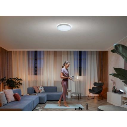 Philips - ściemnialna lampa sufitowa Hue LED/33,5W/230V 2200-6500K śr. 425 mm biała + pilot zdalnego sterowania