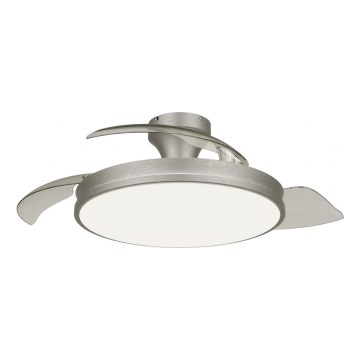 Philips - Ściemnialna lampa sufitowa LED z wentylatorem ATLAS LED/35W/230V matowy chrom + pilot zdalnego sterowania