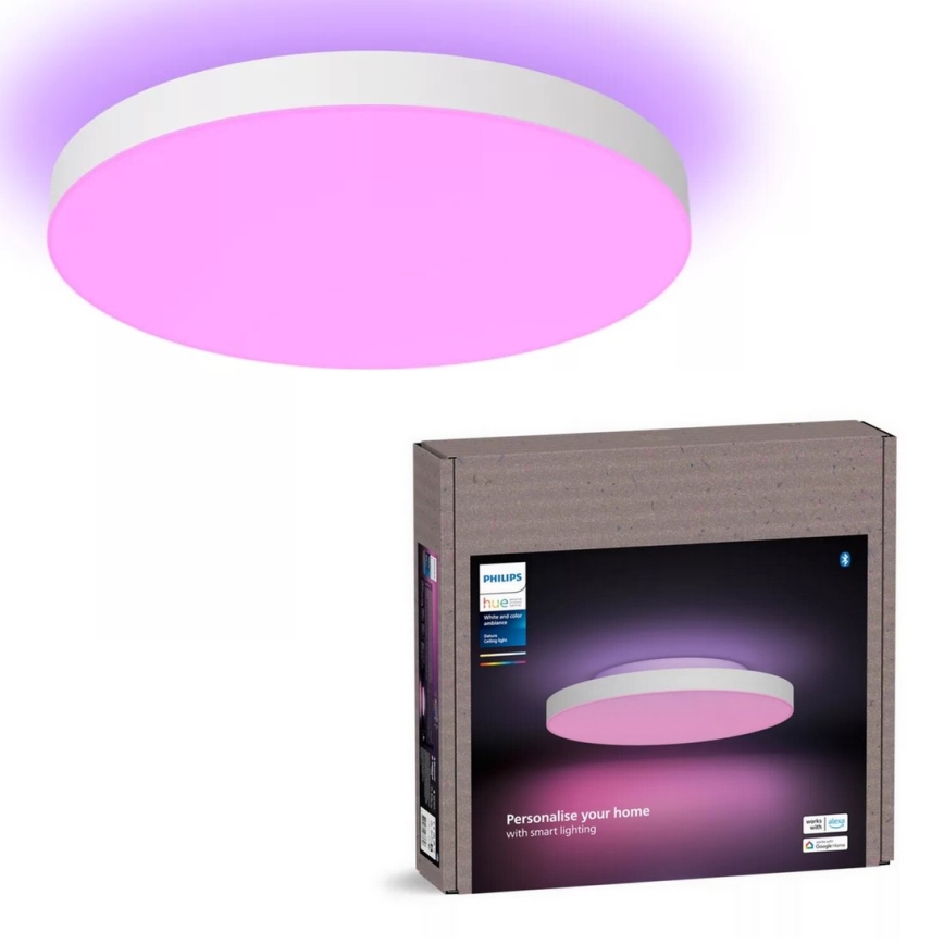 Philips - Ściemnialna lampa sufitowa RGBW Hue DATURA LED/48W/230V 2000-6500K