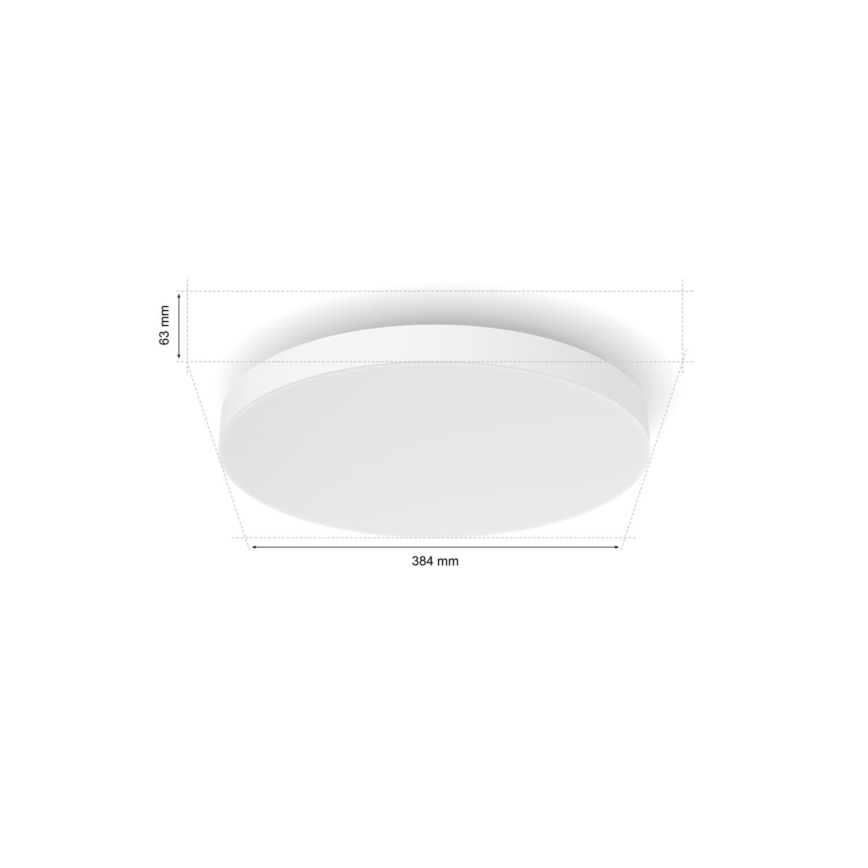 Philips - Ściemnialna lampa sufitowa RGBW Hue DATURA LED/48W/230V 2000-6500K