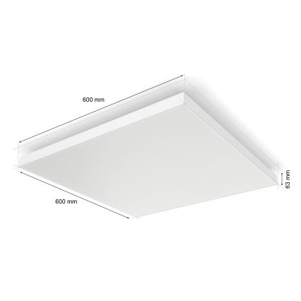 Philips - Ściemnialna lampa sufitowa RGBW Hue DATURA LED/67W/230V 2000-6500K