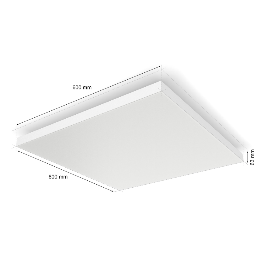 Philips - Ściemnialna lampa sufitowa RGBW Hue DATURA LED/67W/230V 2000-6500K