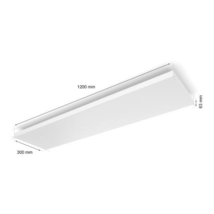 Philips - Ściemnialna lampa sufitowa RGBW Hue DATURA LED/67W/230V 2000-6500K