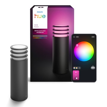 Philips - ściemnialna lampa zewnętrzna LED RGB Hue LUCCA 1xE27/8,1W/230V 40 cm 1000-20000K IP44