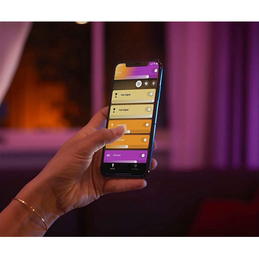 Philips - LED RGBW ściemnialna oprawa projektowa Hue PLAY LED/20W/230V 2000–6500K biała