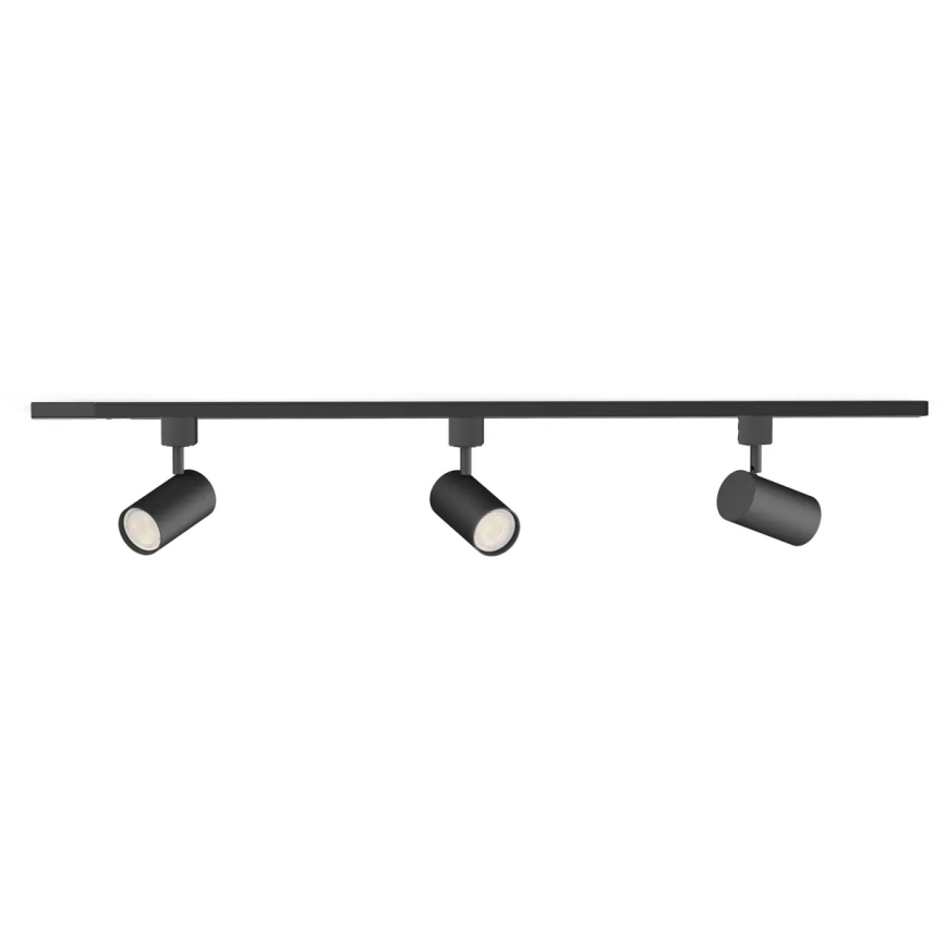 Philips - Ściemnialna oprawa punktowa LED do systemu szynowego EASYLINK 3xGU10/6,2W/230V 2200-2700K 1m czarna