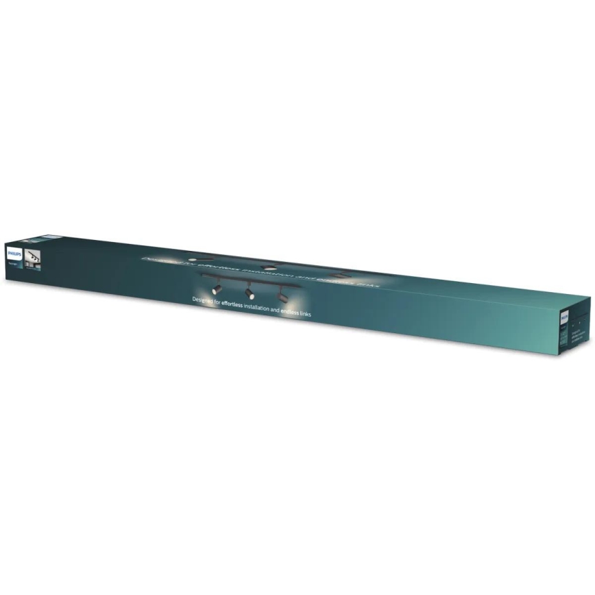 Philips - Ściemnialna oprawa punktowa LED do systemu szynowego EASYLINK 3xGU10/6,2W/230V 2200-2700K 1m czarna