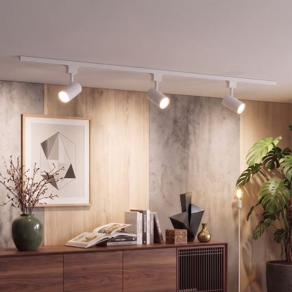 Philips - LED ściemnialna oprawa punktowa do systemu szynowego EASYLINK 3xGU10/6,2W/230V 2200-2700K 1m biała