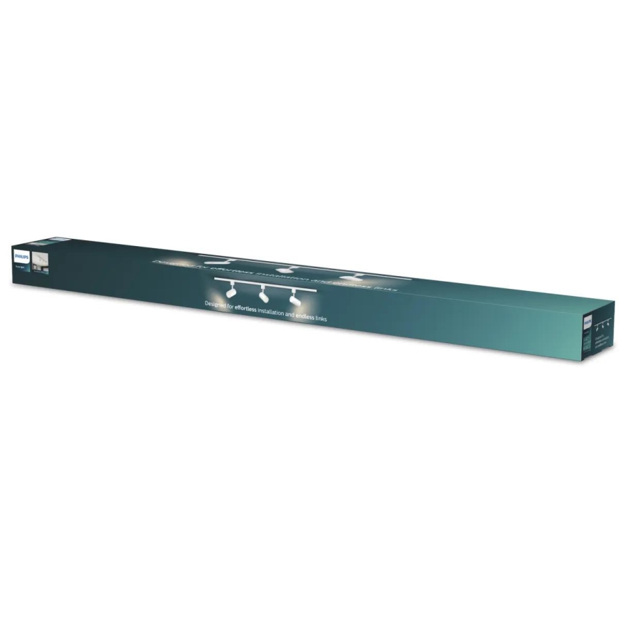 Philips - LED ściemnialna oprawa punktowa do systemu szynowego EASYLINK 3xGU10/6,2W/230V 2200-2700K 1m biała