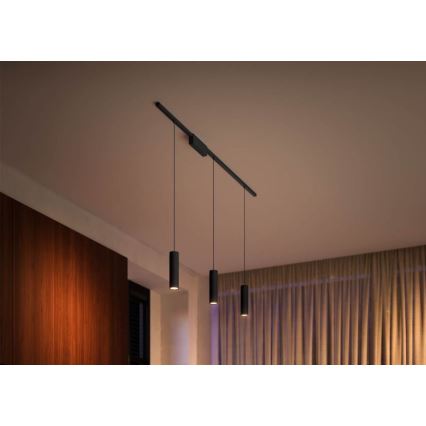Philips - LED RGB ściemnialna lampa wisząca na przewodzie do systemu szynowego Hue PERIFO LED RGB/5,2W/24V 2000-6500K