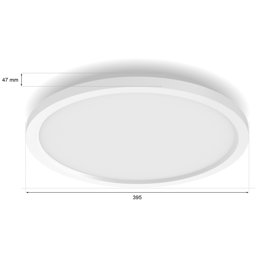 Philips - ściemnialna lampa sufitowa LED Hue AURELLE LED/21W/230V 2200-6500K śr. 39,5 cm biała