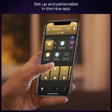 Philips - Ściemnialna oprawa sufitowa LED Hue AURELLE LED/39W/230V 2200-6500K 60x60 cm czarna